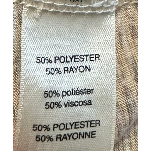 Chico's  Size 2 US L Symmetrical Scrolls Samantha Top 3/4 Sleeves - Picture 11 of 12